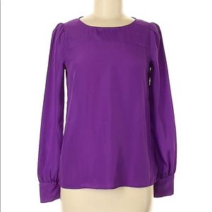 J. Crew long sleeve blouse sz small - purple